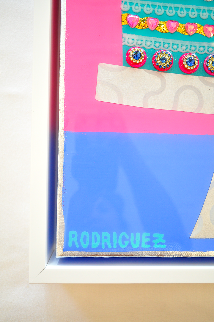 A LIFE ADORNED - 12.5 x 15.5 Framed Mixed Media on Canvas