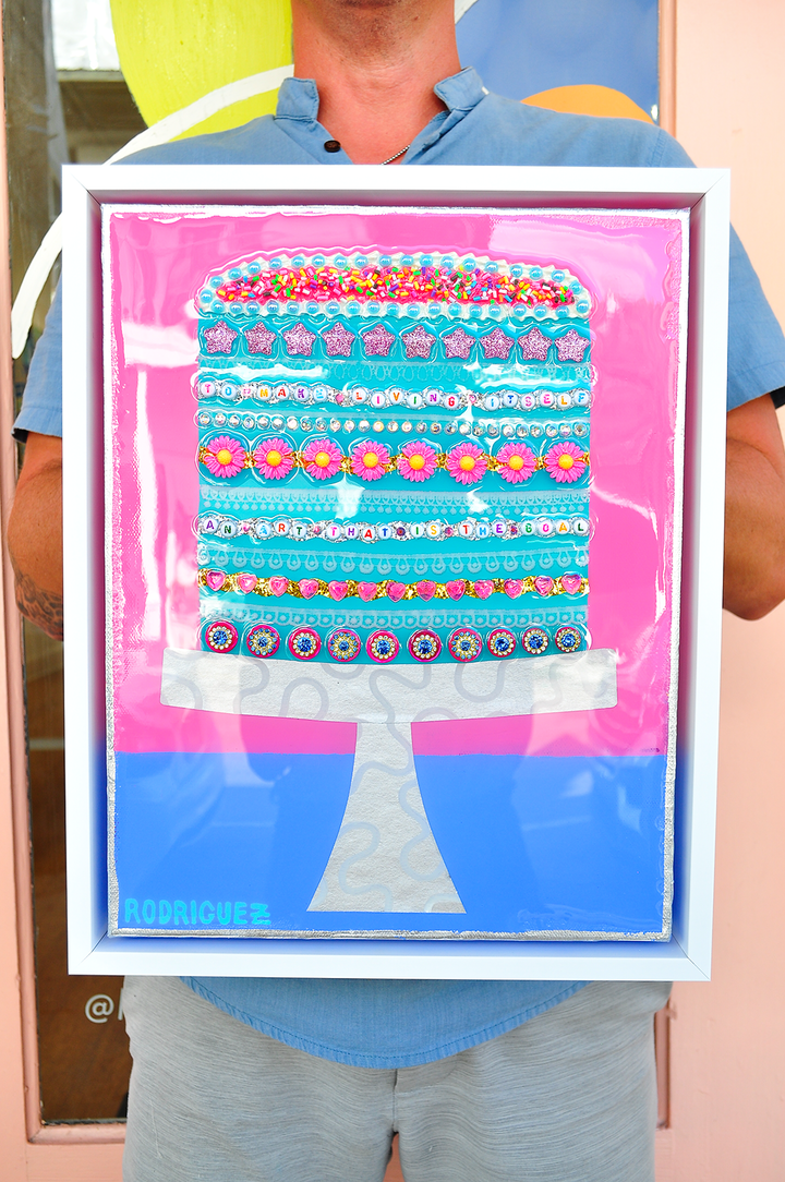 A LIFE ADORNED - 12.5 x 15.5 Framed Mixed Media on Canvas