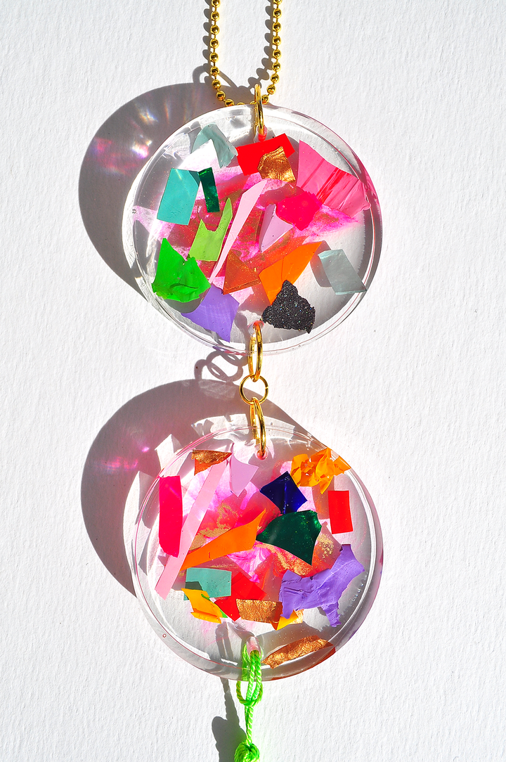 Light Catcher - Lime Green Tassel