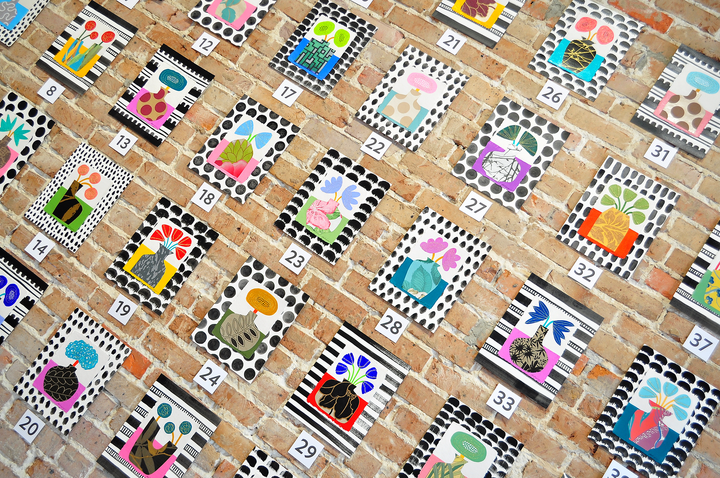 Flowergram 55 (CWL3)- 11x8.5 Mixed Media on Paper