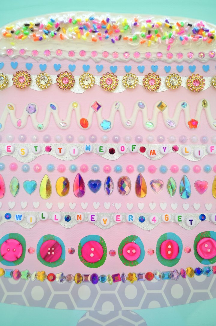 BEST TIME OF MY LIFE - 12.5 x 15.5 Framed Mixed Media on Canvas