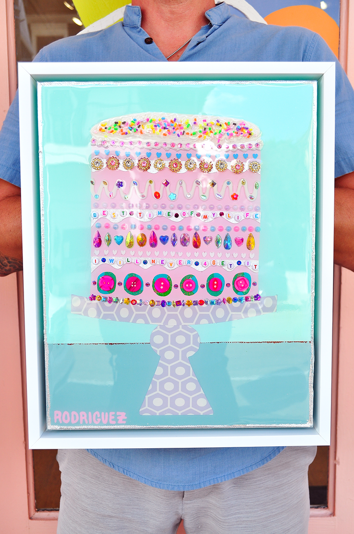 BEST TIME OF MY LIFE - 12.5 x 15.5 Framed Mixed Media on Canvas