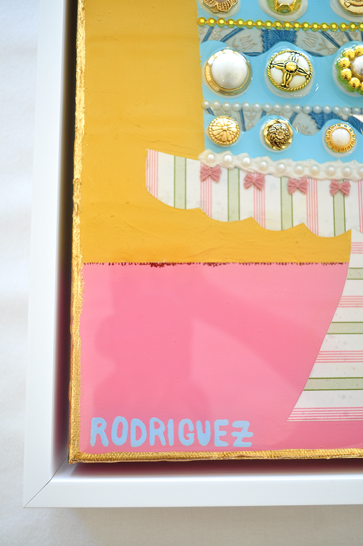 SEASIDE REUNION - 12.5 x 15.5 Framed Mixed Media on Canvas