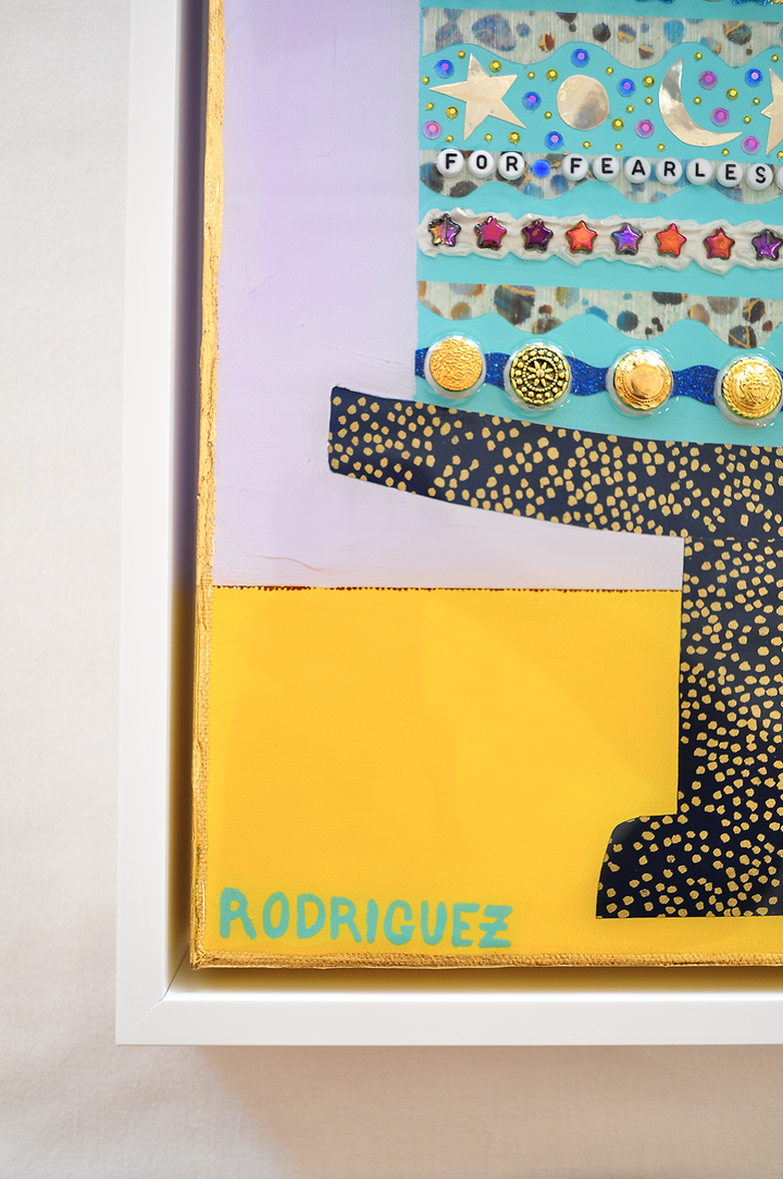 THE STARS SHINE FOR YOU - 12.5 x 15.5 Framed Mixed Media on Canvas