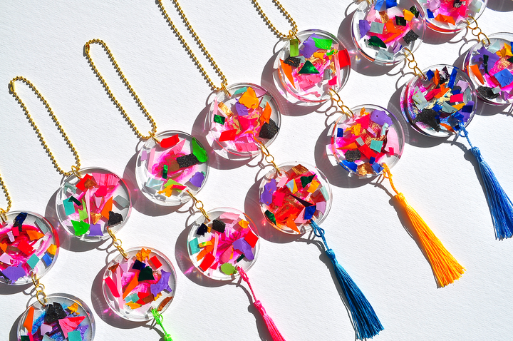 Light Catcher - Magenta Tassel