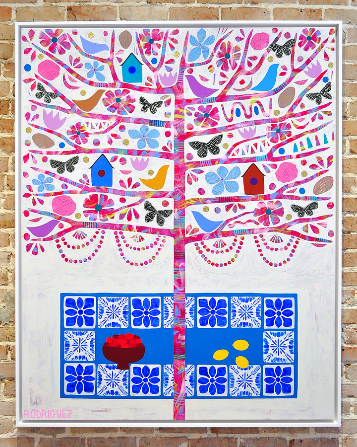 The Nectar Of Life - Framed 62x50 on Canvas