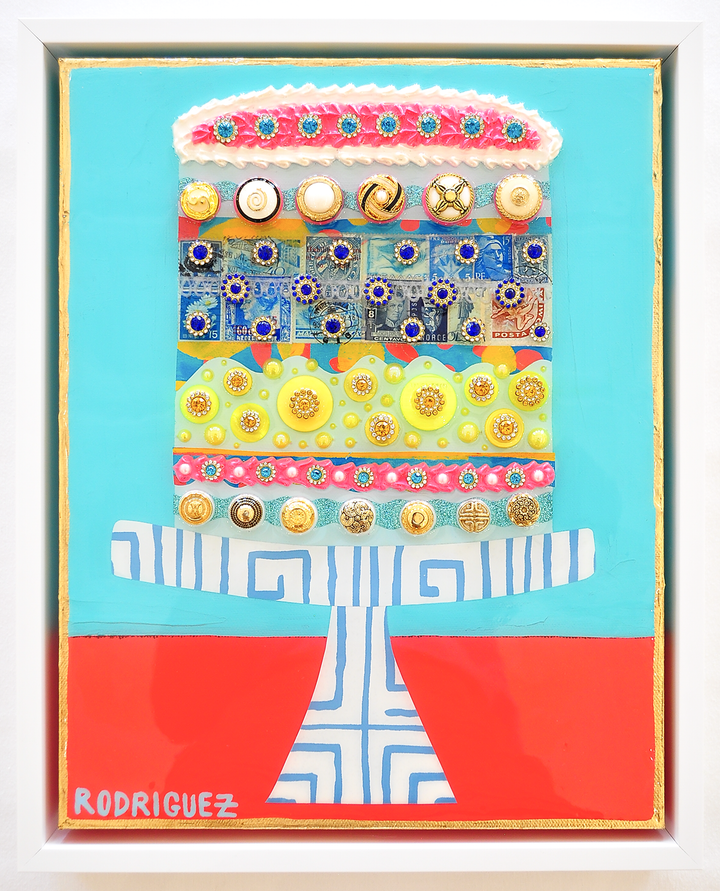 GOLDEN GATHERINGS - 12.5 x 15.5 Framed Mixed Media on Canvas