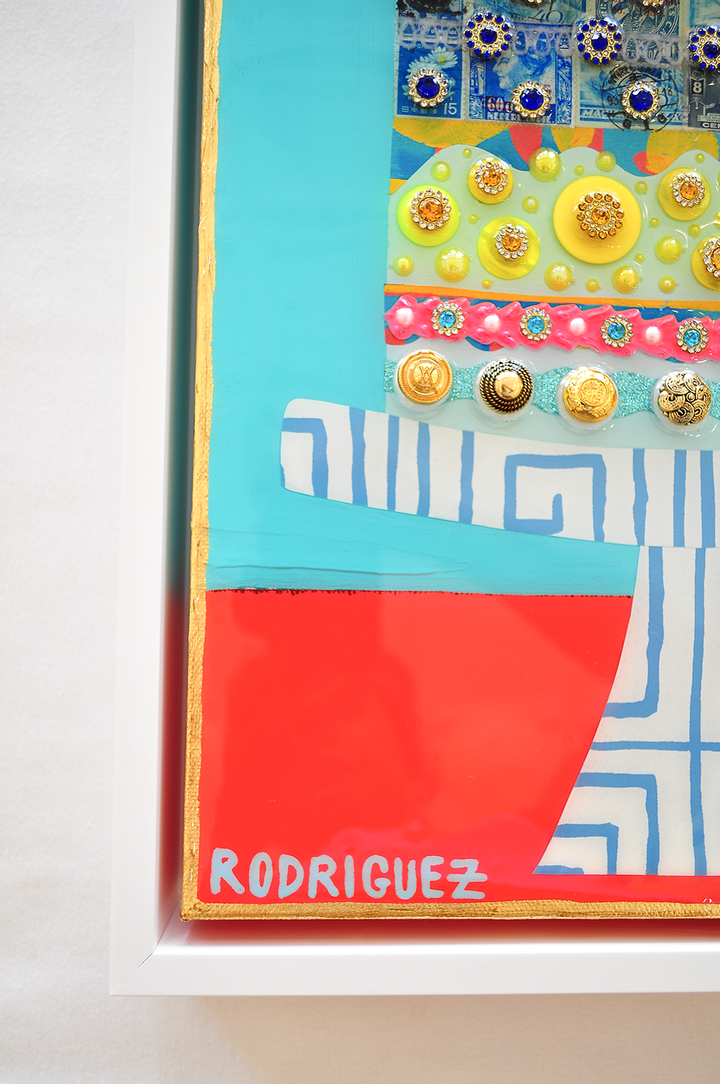 GOLDEN GATHERINGS - 12.5 x 15.5 Framed Mixed Media on Canvas