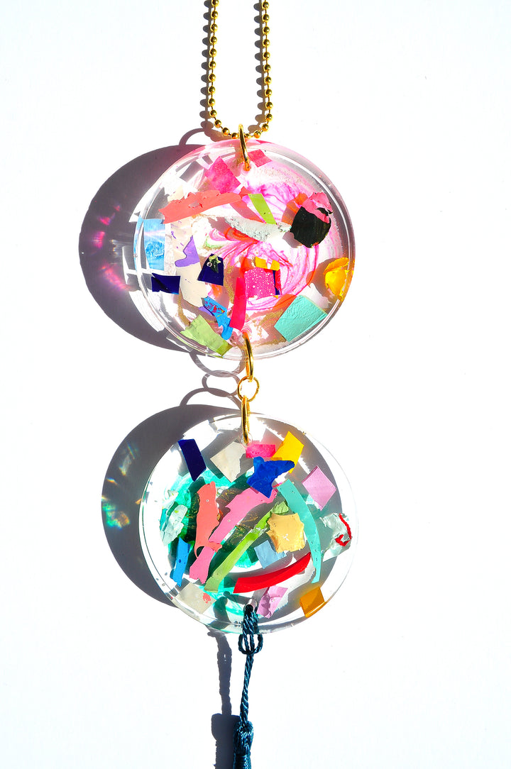 Light Catcher Peacock Turquoise Tassel