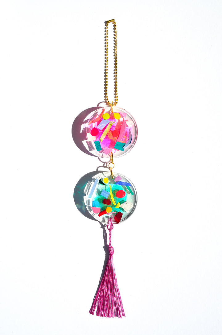 Light Catcher Mauve Pink Tassel