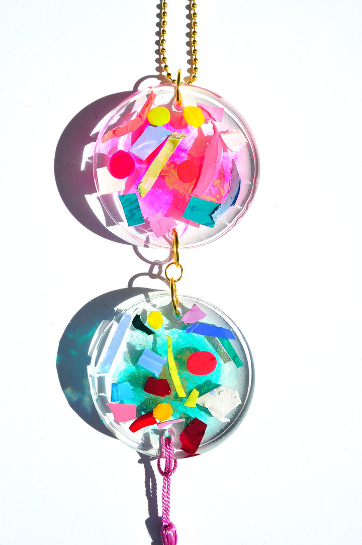 Light Catcher Mauve Pink Tassel