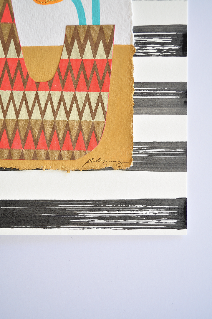 Flowergram 103 - 11x8.5 Mixed Media on Paper