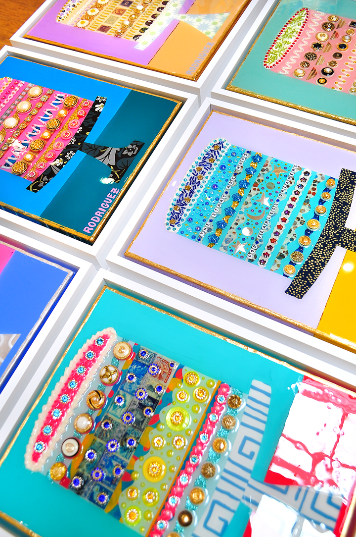 GOLDEN GATHERINGS - 12.5 x 15.5 Framed Mixed Media on Canvas