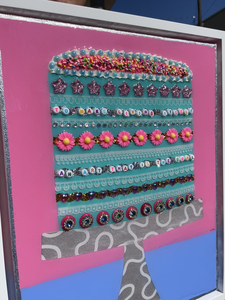 A LIFE ADORNED - 12.5 x 15.5 Framed Mixed Media on Canvas