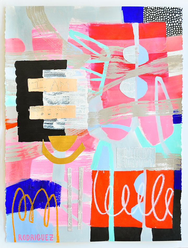 Vibe High - 22x30 Mixed Media on Paper