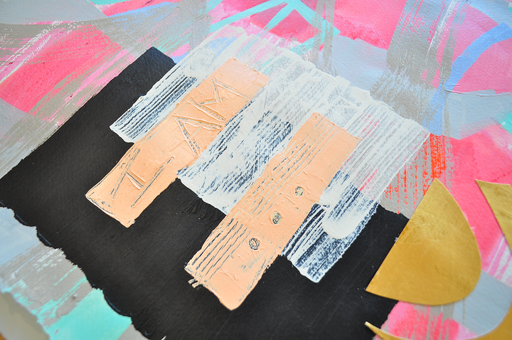 Vibe High - 22x30 Mixed Media on Paper