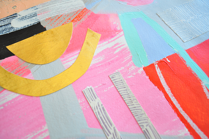 Vibe High - 22x30 Mixed Media on Paper