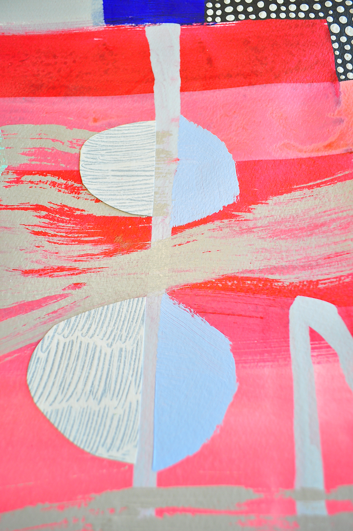 Vibe High - 22x30 Mixed Media on Paper