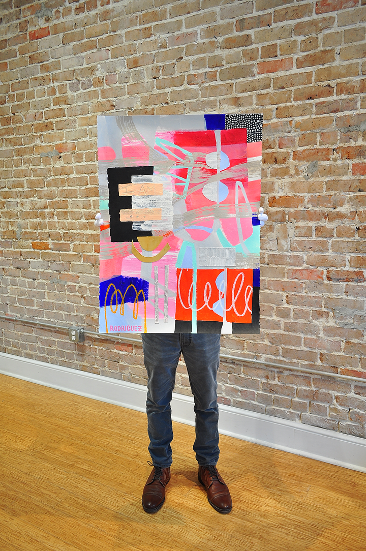 Vibe High - 22x30 Mixed Media on Paper