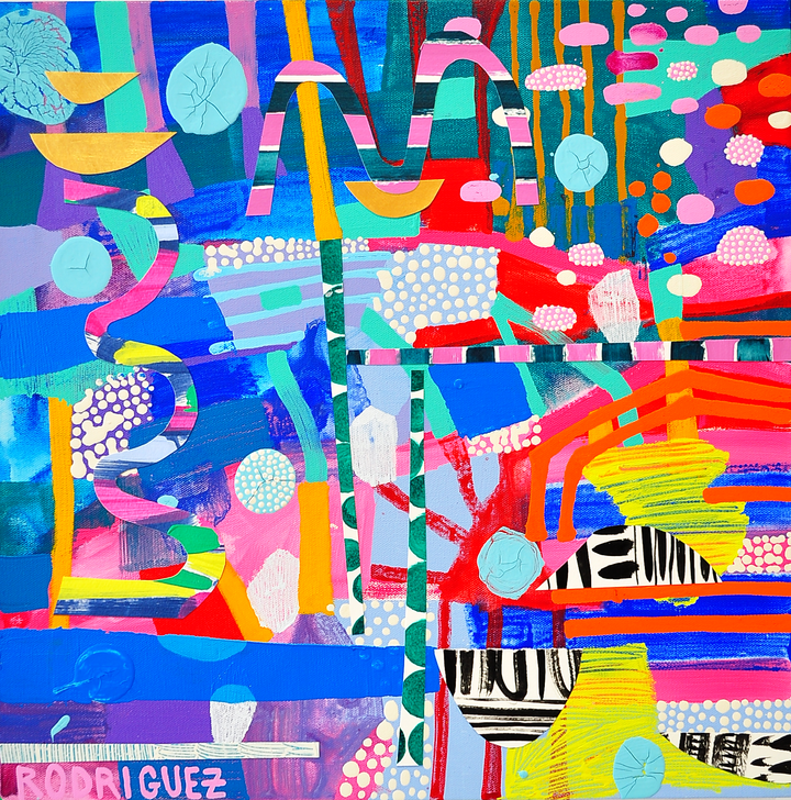 Connect The Dots - 20x20 Mixed on Canvas