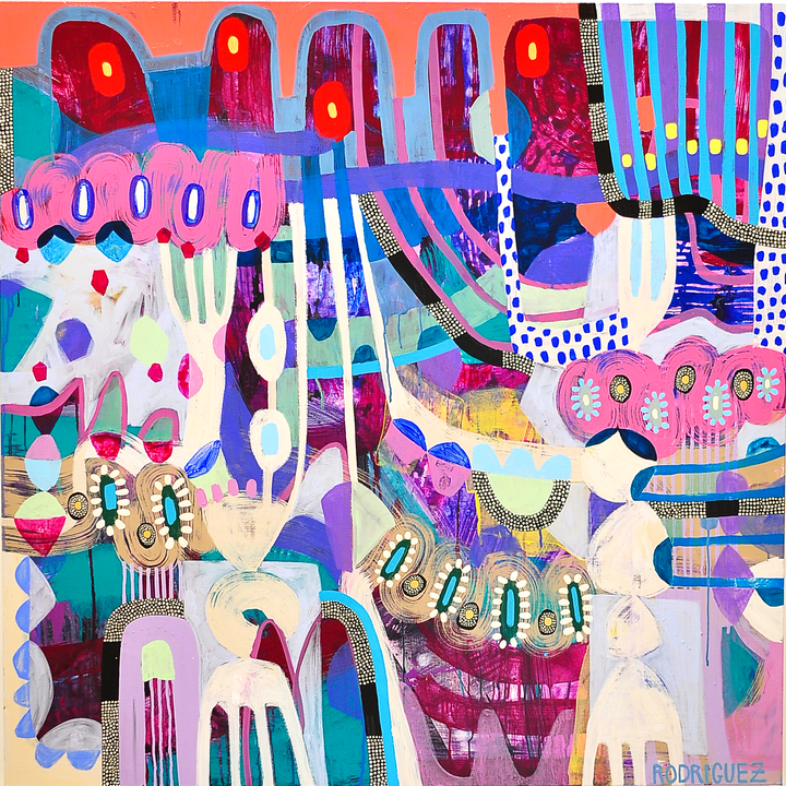 Stream Of Consciousness - 48x48 on Canvas