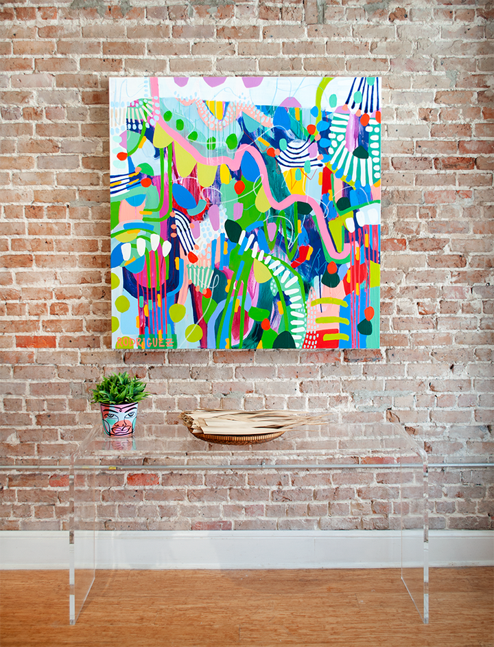 The Road Less Traveled - 48x48 on Canvas