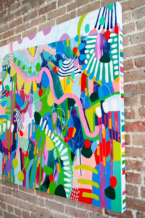 The Road Less Traveled - 48x48 on Canvas