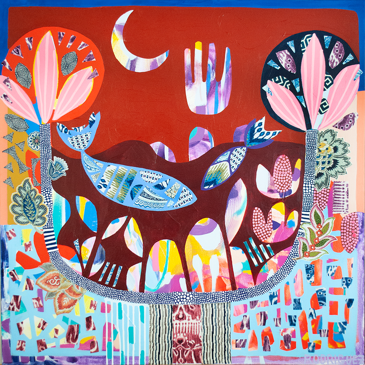 A PLACE FOR SECRETS - 36x36 ON CANVAS