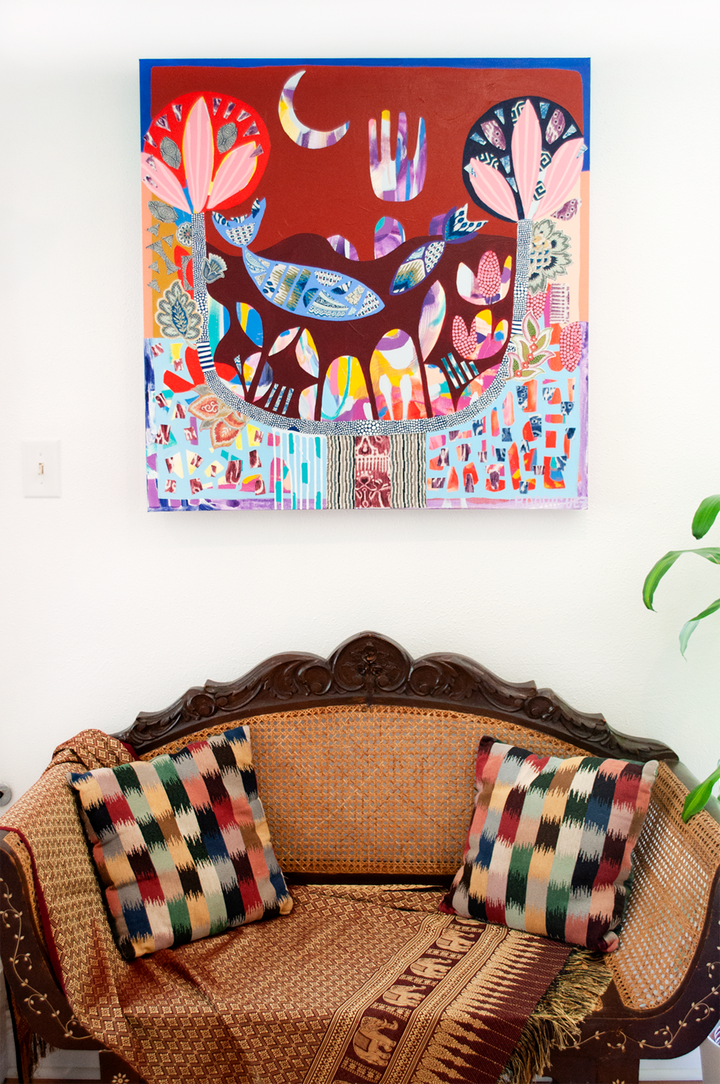 A PLACE FOR SECRETS - 36x36 ON CANVAS