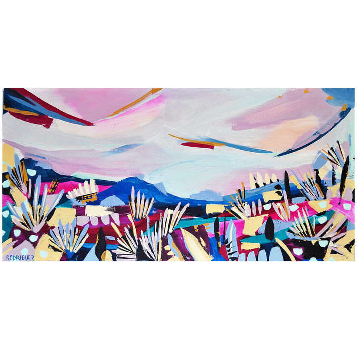 ABSTRACT LANDSCAPE III 48x24 ON CANVAS