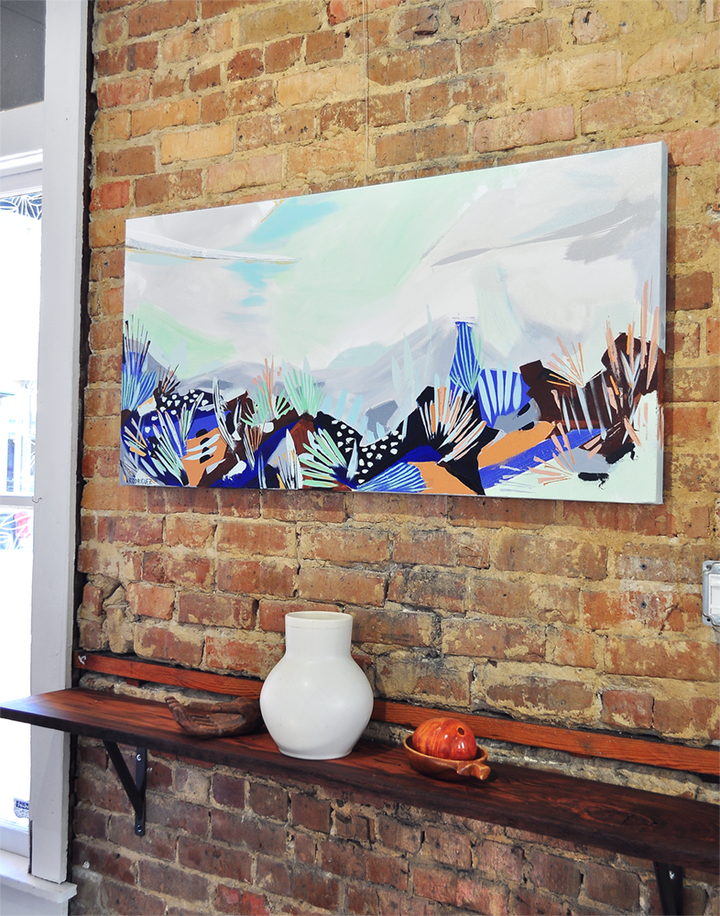 ABSTRACT LANDSCAPE IV 48x24 ON CANVAS