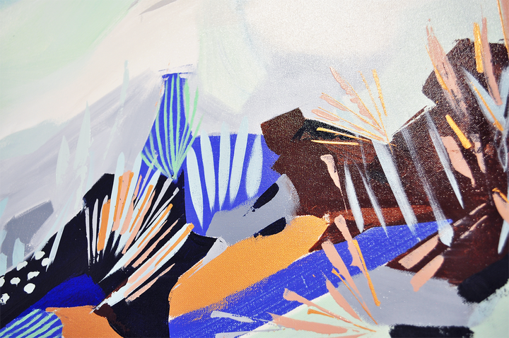 ABSTRACT LANDSCAPE IV 48x24 ON CANVAS