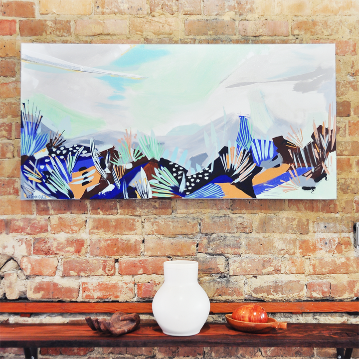 ABSTRACT LANDSCAPE IV 48x24 ON CANVAS