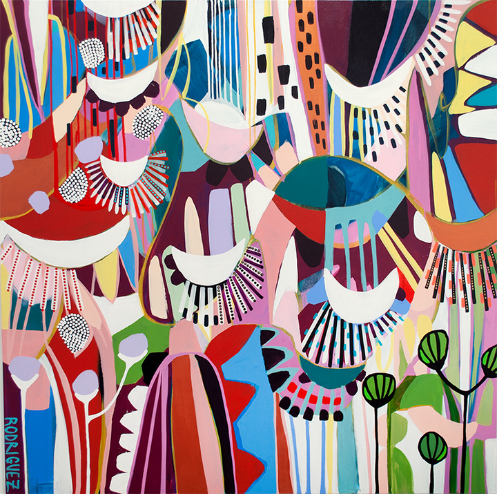 ALMS BOWLS OF ABUNDANCE - 48x48 ON CANVAS