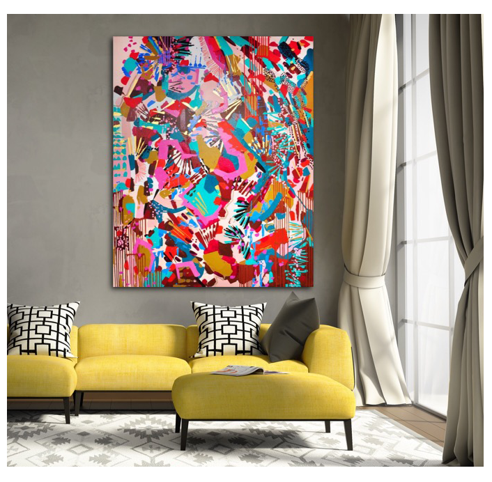 ARCADE SKY 60X48 ON CANVAS