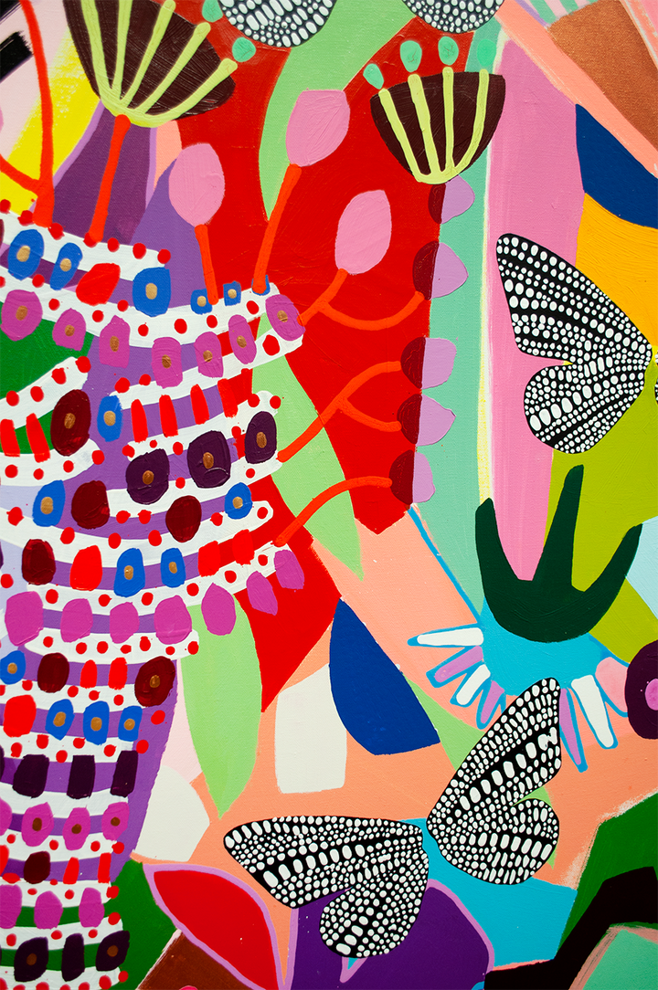 BEAUTIFUL, BROKEN AND ALWAYS TEMPORARY- 60x48 ON CANVAS