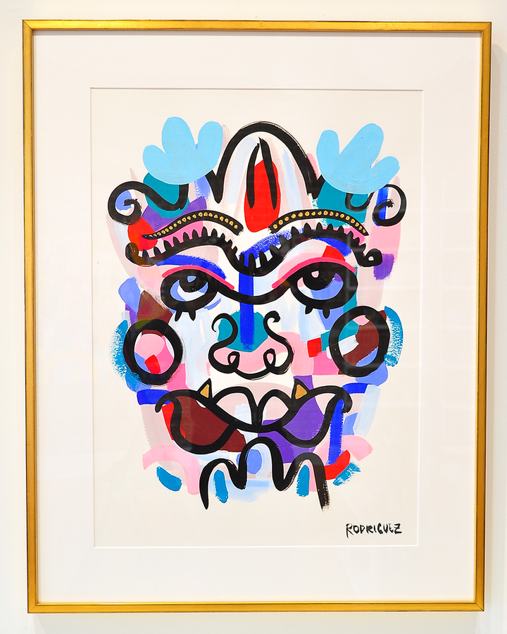 Beautiful Monster Ozzy - 23x30 Framed Acrylic on Paper