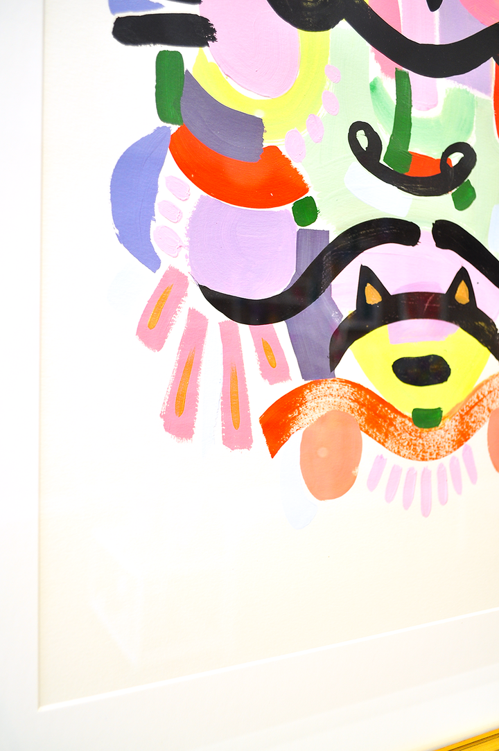 Beautiful Monster Arjun - 23x30 Framed Acrylic on Paper