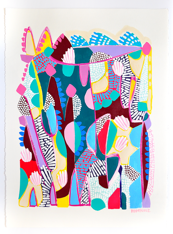 CACTUS SALAD - 22x30 ON PAPER