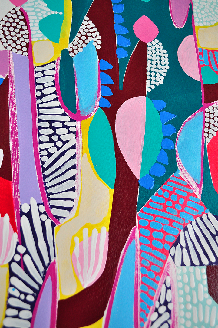 CACTUS SALAD - 22x30 ON PAPER