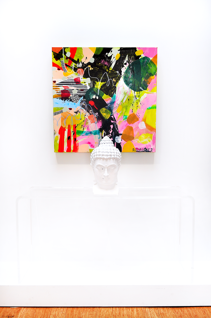 DANCING IN THE RAIN - 36x36 on Canvas