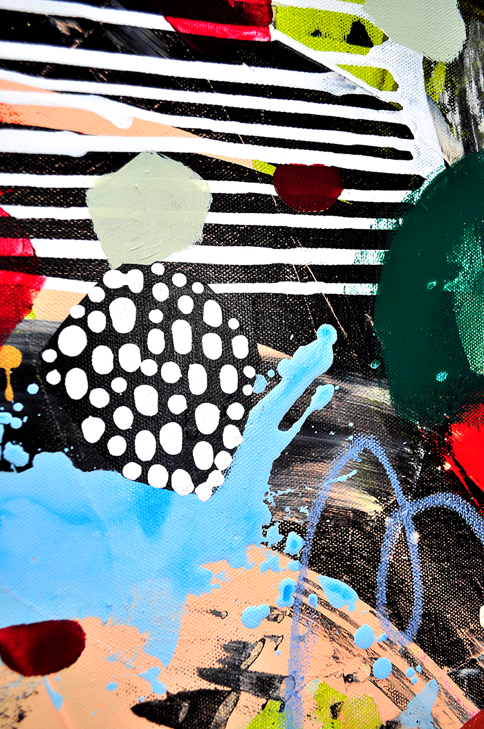 DANCING IN THE RAIN - 36x36 on Canvas