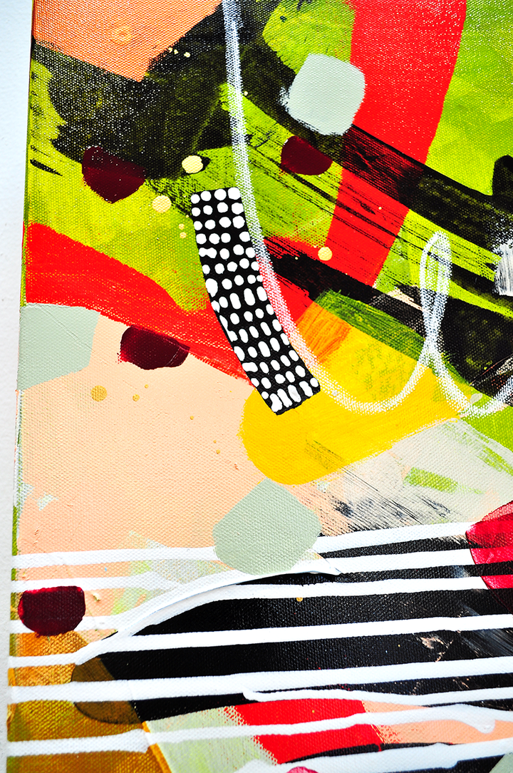 DANCING IN THE RAIN - 36x36 on Canvas