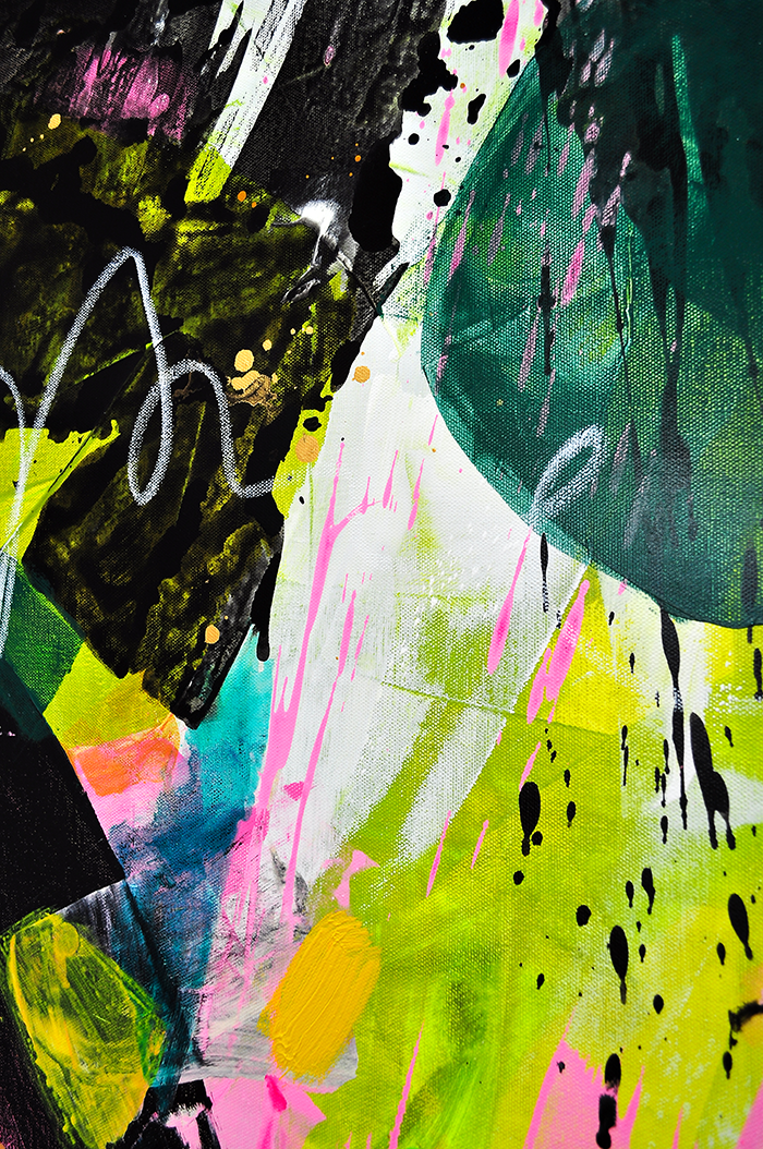 DANCING IN THE RAIN - 36x36 on Canvas