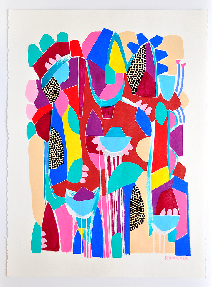 FLOATING LOTUS - 22x30 ON PAPER