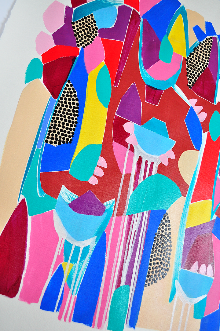 FLOATING LOTUS - 22x30 ON PAPER