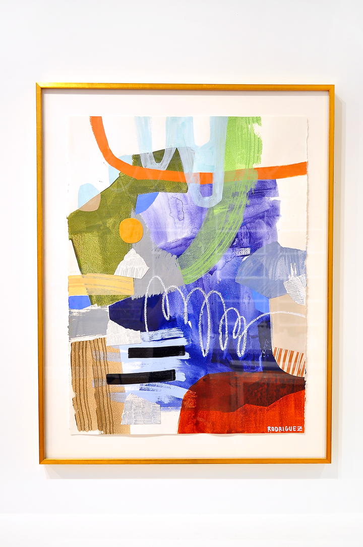 Lead The Way - 28x36 Framed Mixed Media