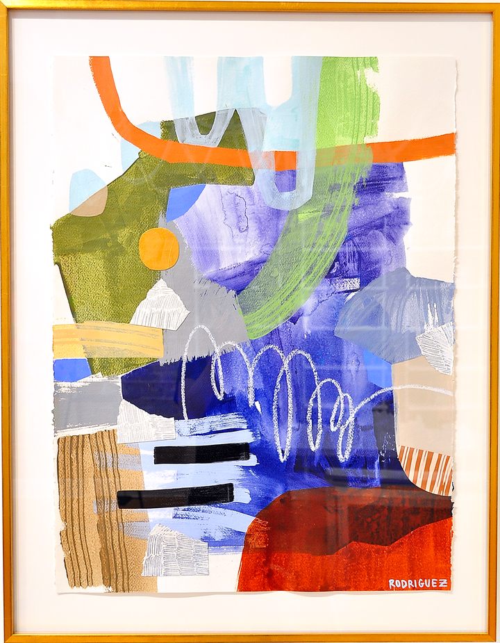 Lead The Way - 28x36 Framed Mixed Media