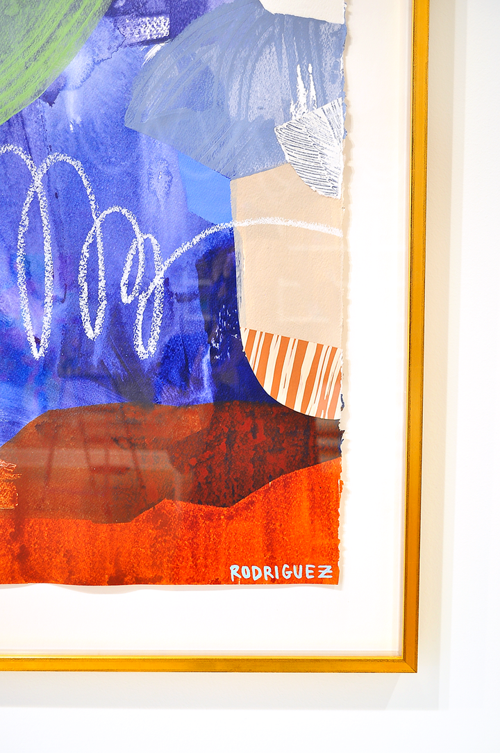 Lead The Way - 28x36 Framed Mixed Media