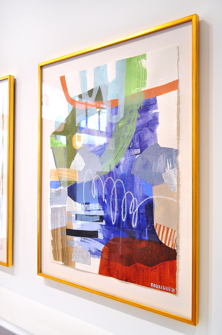 Lead The Way - 28x36 Framed Mixed Media